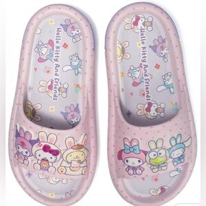 Hello Kitty Kids Pink Easter Slide Sandals Size 2/3 New
